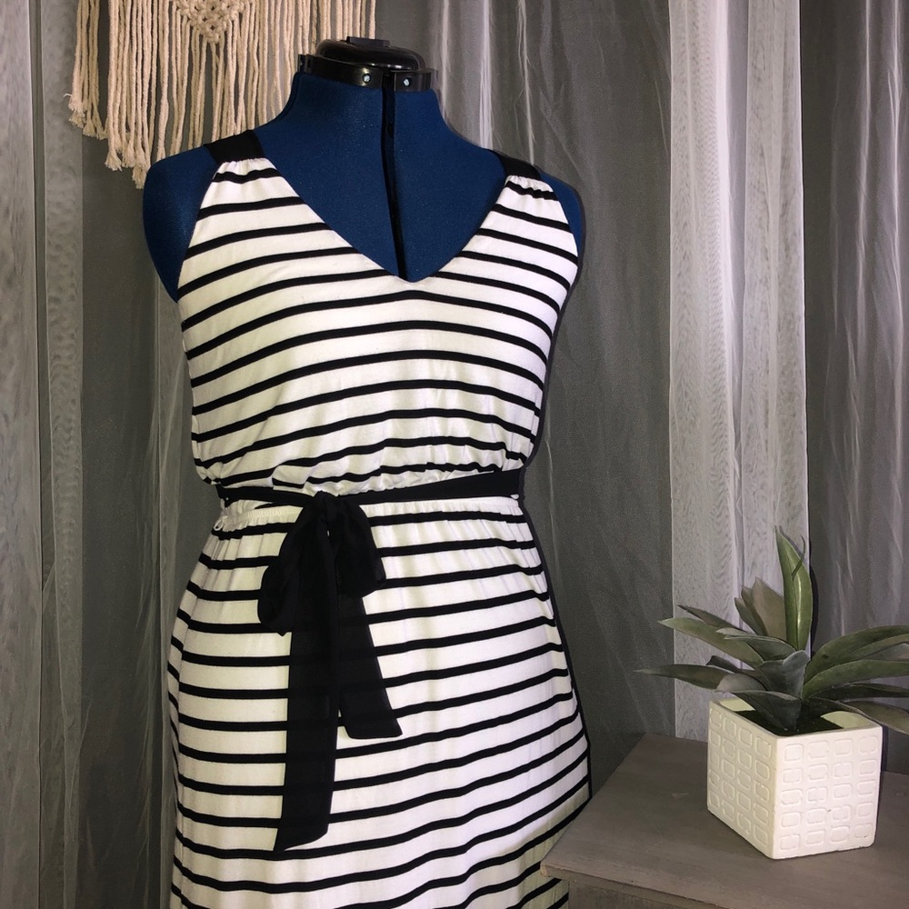 Black & White Striped Maxi - Like New!